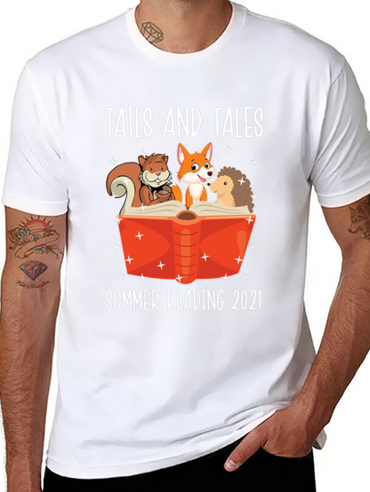 Tails and Tales Summer Reading 2021 T-Shirt