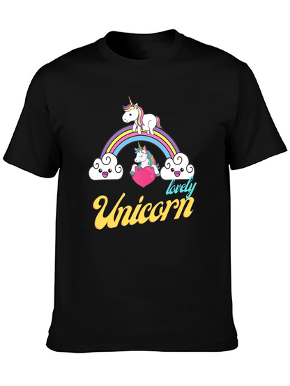 Unicorn Rainbow Graphic T-Shirt