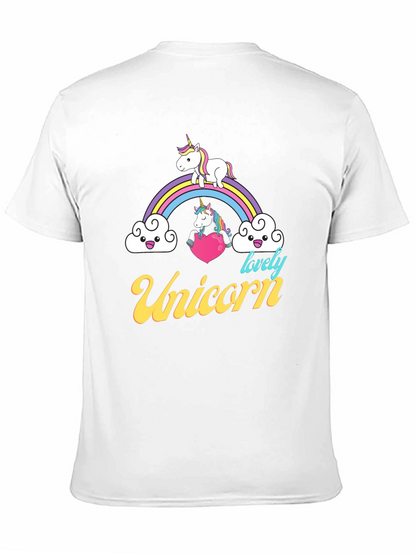 Unicorn Rainbow Graphic T-Shirt
