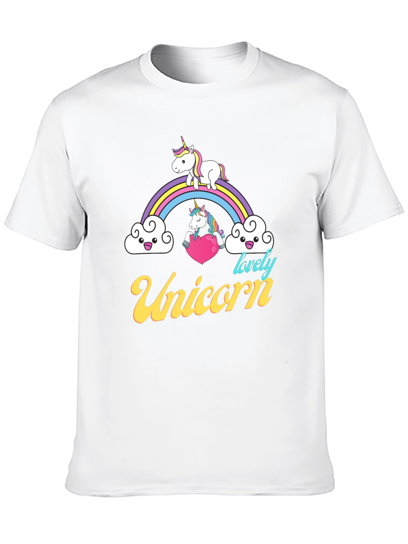 Unicorn Rainbow Graphic T-Shirt