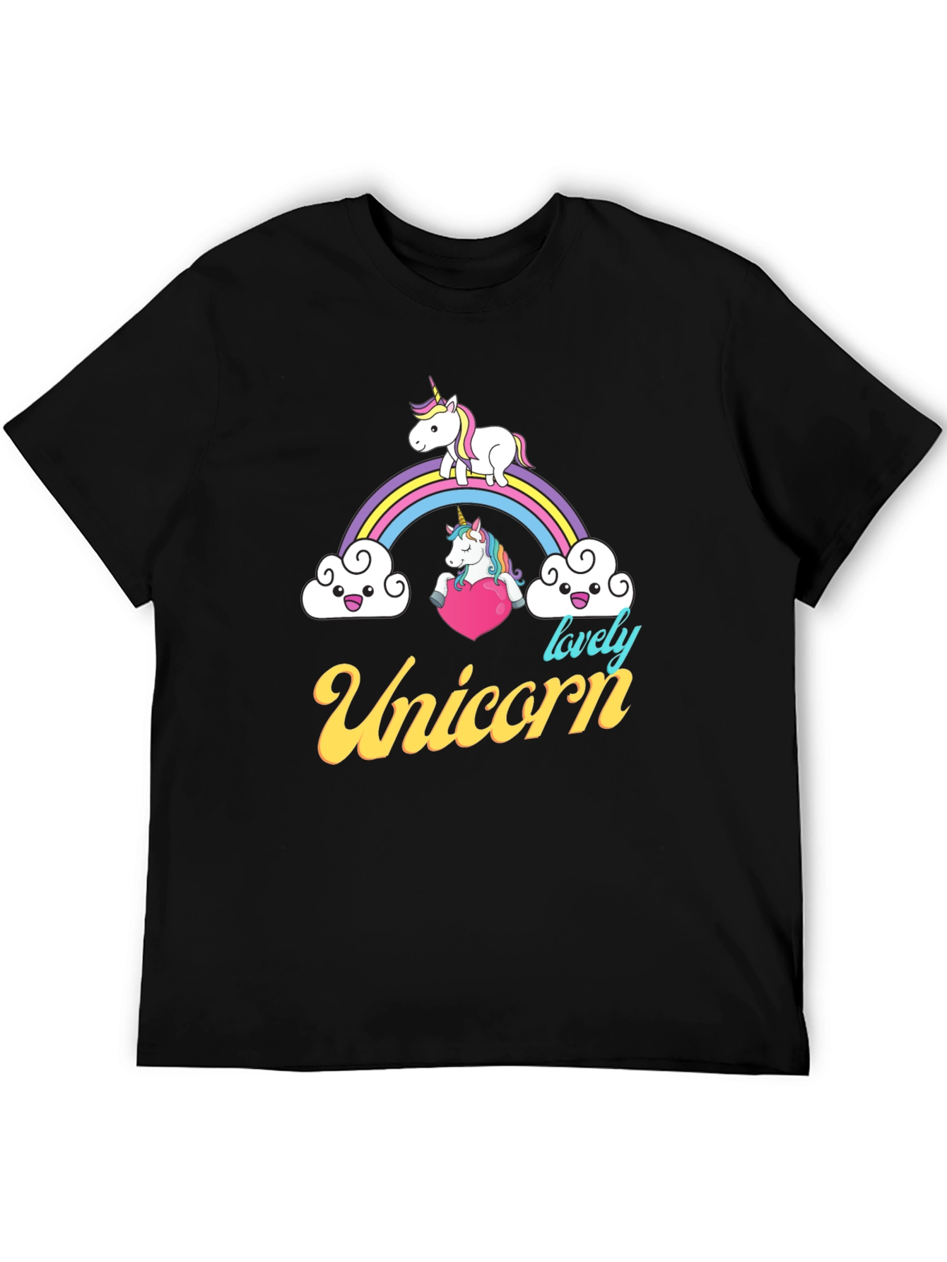 Unicorn Rainbow Graphic T-Shirt
