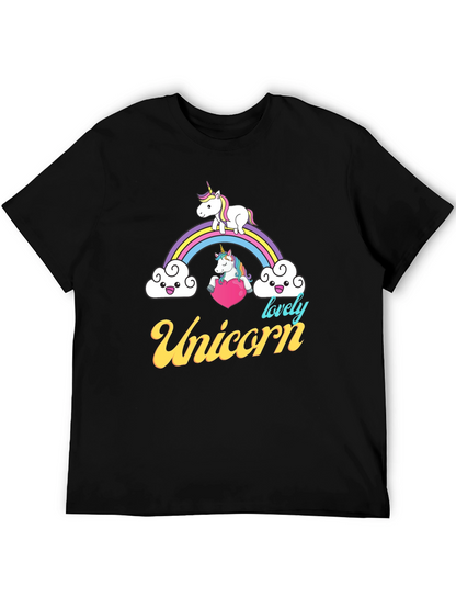 Unicorn Rainbow Graphic T-Shirt