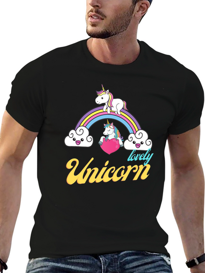 Unicorn Rainbow Graphic T-Shirt