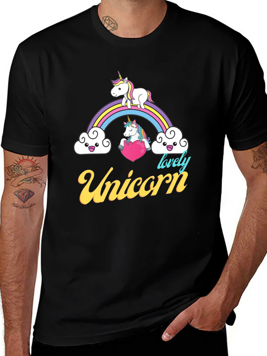 Unicorn Rainbow Graphic T-Shirt