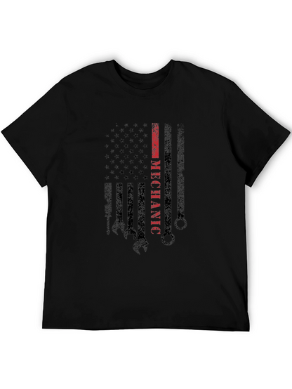 Mechanic American Flag T-Shirt