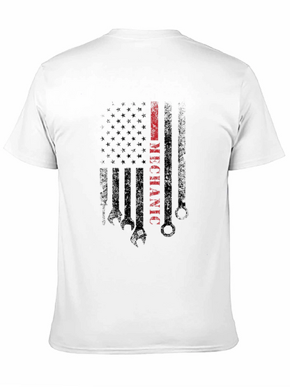 Mechanic American Flag T-Shirt