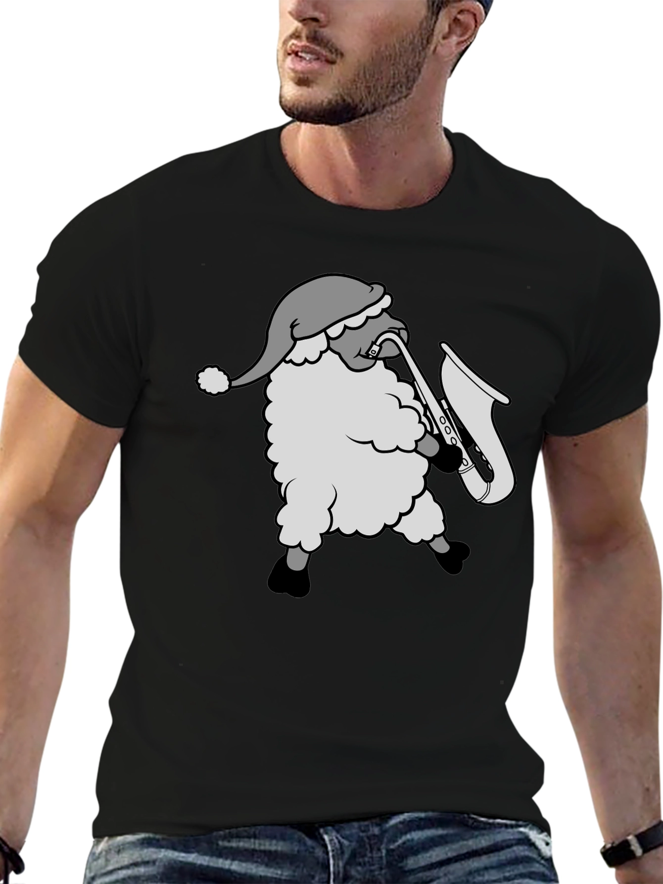 Santa Saxophone T-Shirt - Holiday Groove