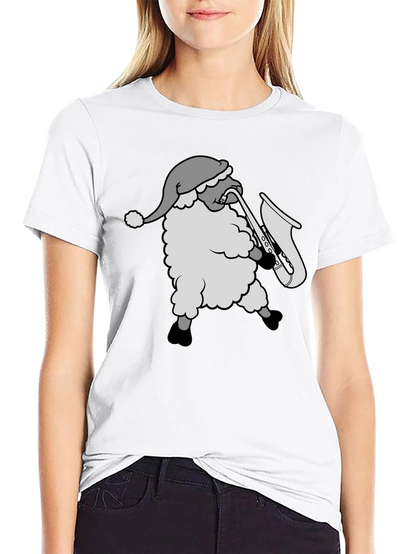 Santa Saxophone T-Shirt - Holiday Groove