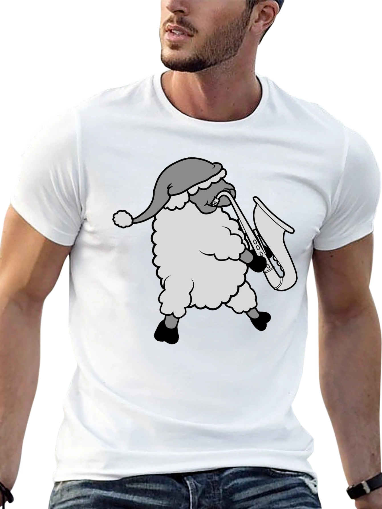 Santa Saxophone T-Shirt - Holiday Groove