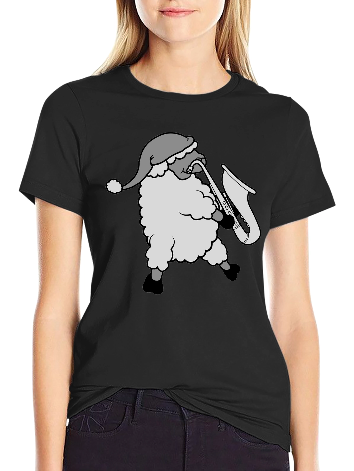 Santa Saxophone T-Shirt - Holiday Groove