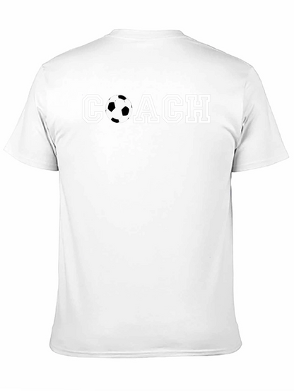 Soccer Coach Graphic T-Shirt - Black Cotton Tee