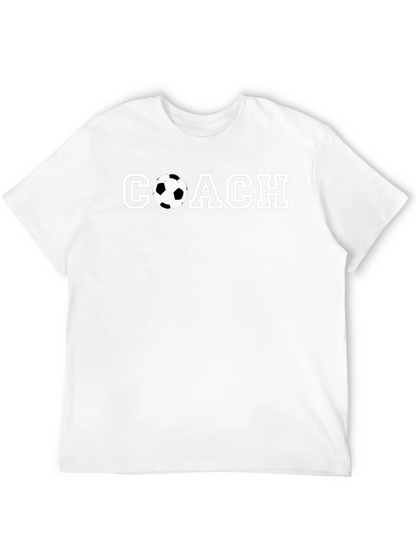Soccer Coach Graphic T-Shirt - Black Cotton Tee