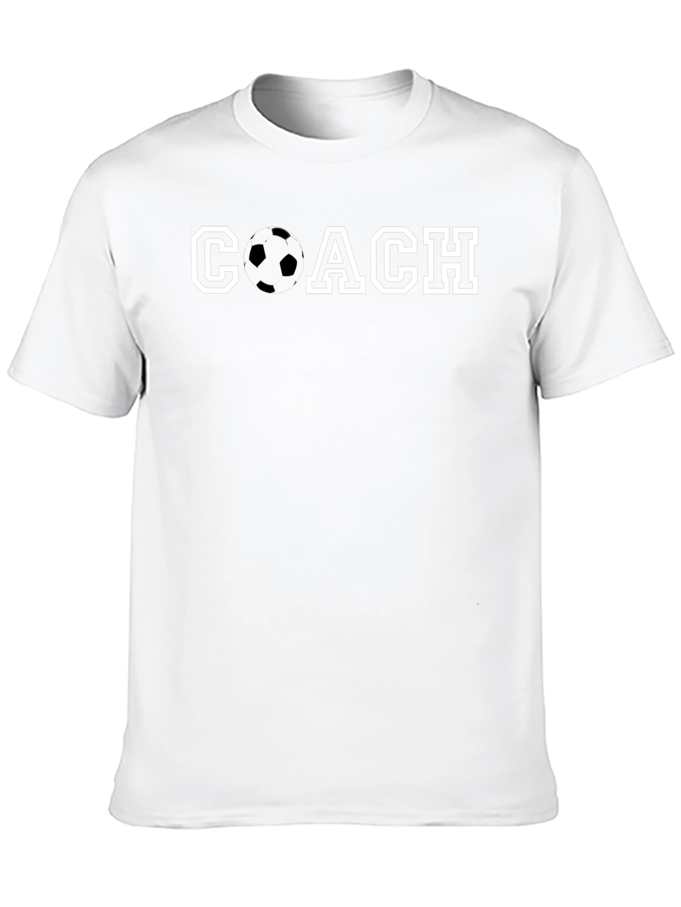 Soccer Coach Graphic T-Shirt - Black Cotton Tee