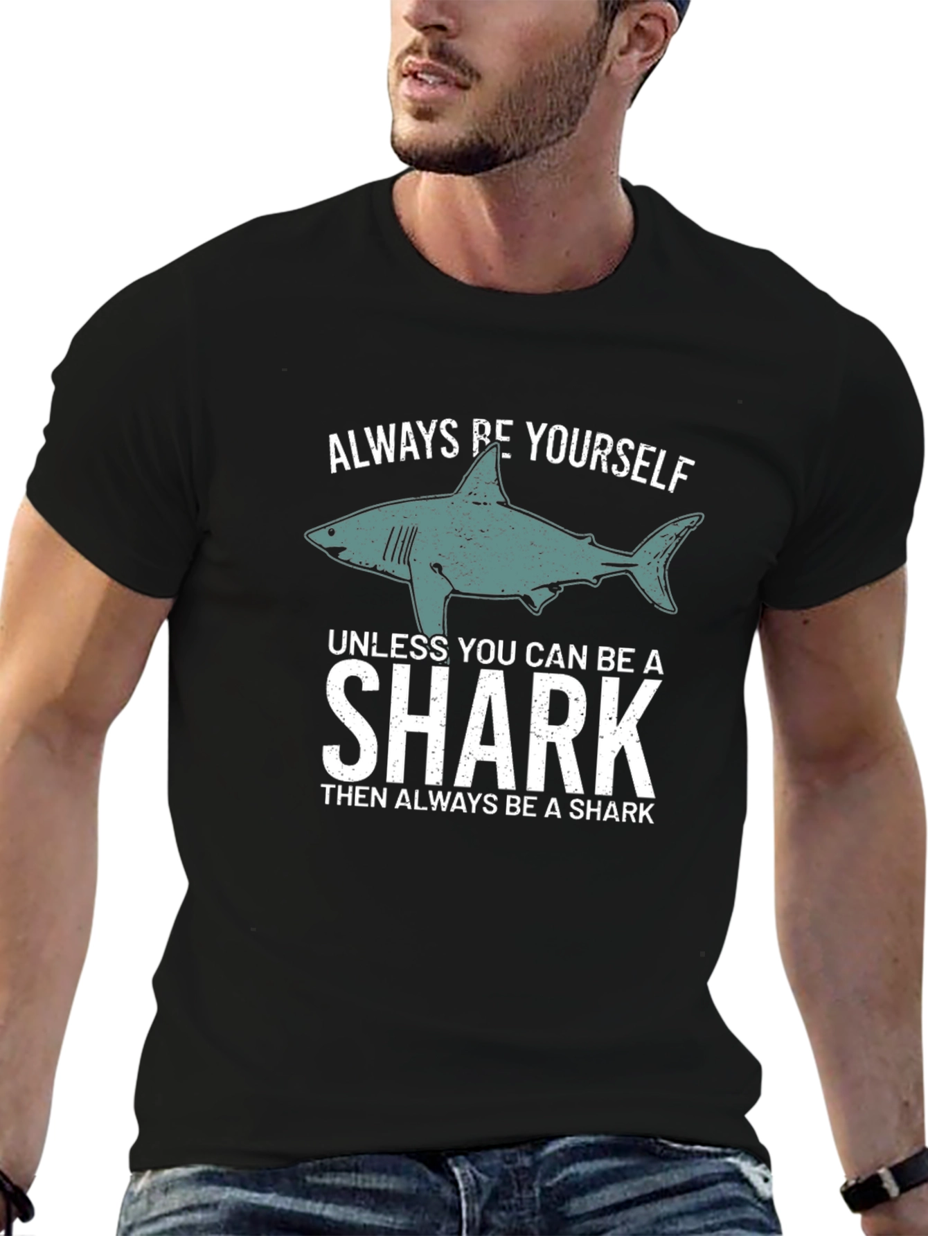 Always Be Yourself Shark Graphic Tee