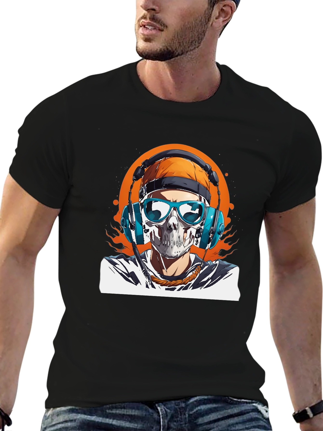 Skull DJ Graphic Tee - Cool Music Lovers T-Shirt