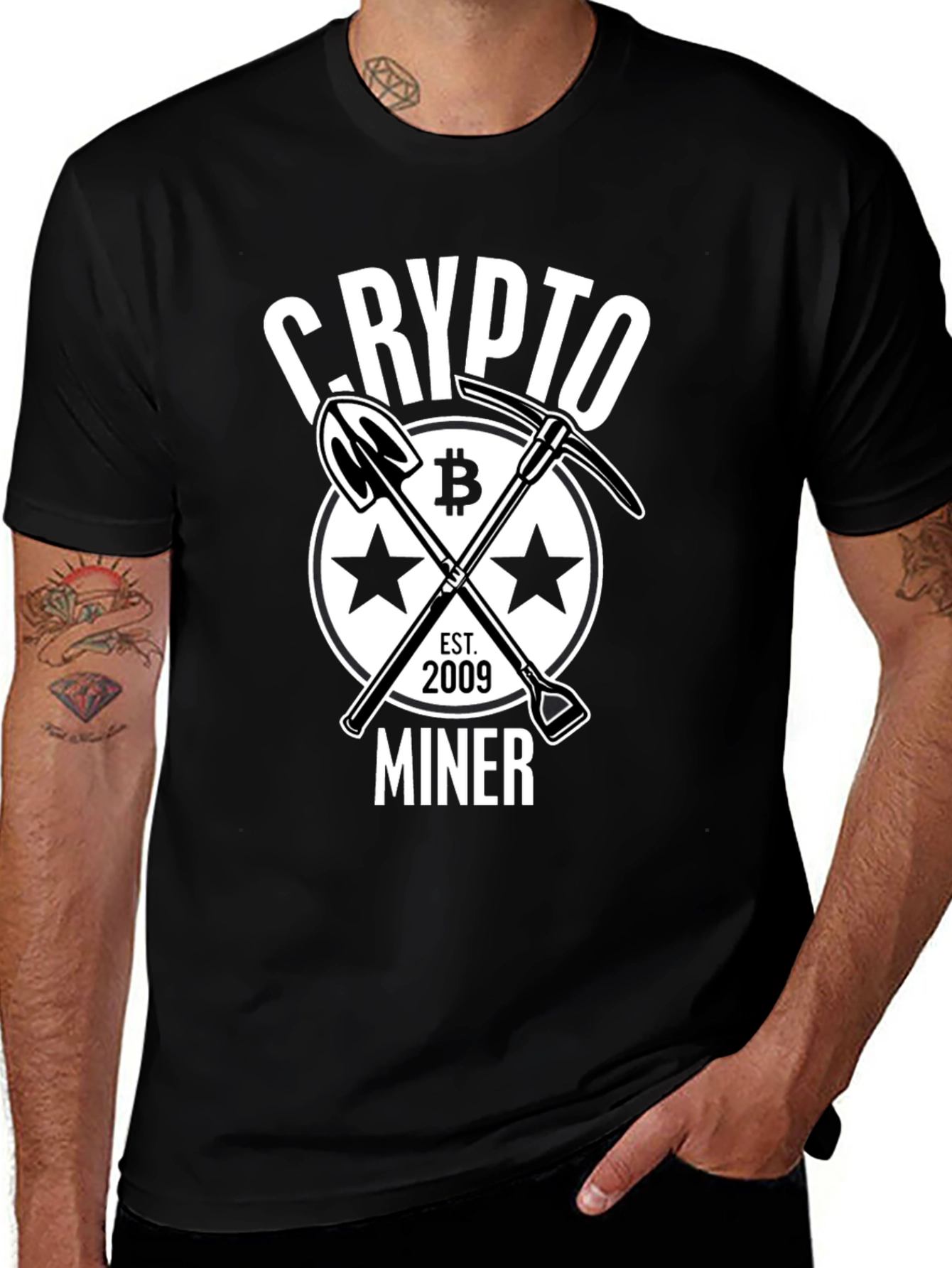 Crypto Miner Bitcoin Graphic Tee - Est. 2009