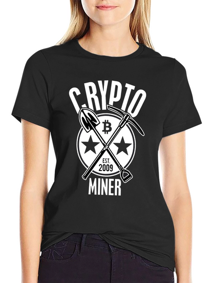 Crypto Miner Bitcoin Graphic Tee - Est. 2009