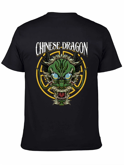 Chinese Dragon Graphic T-Shirt - Black