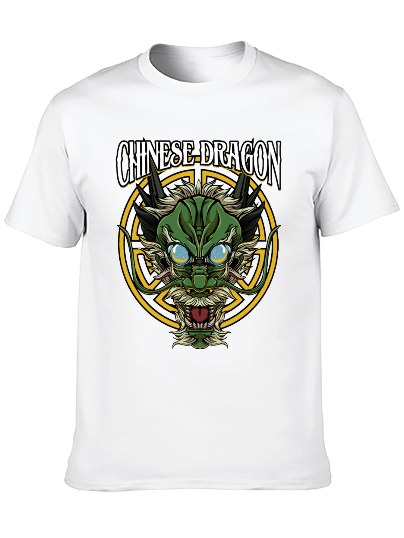 Chinese Dragon Graphic T-Shirt - Black