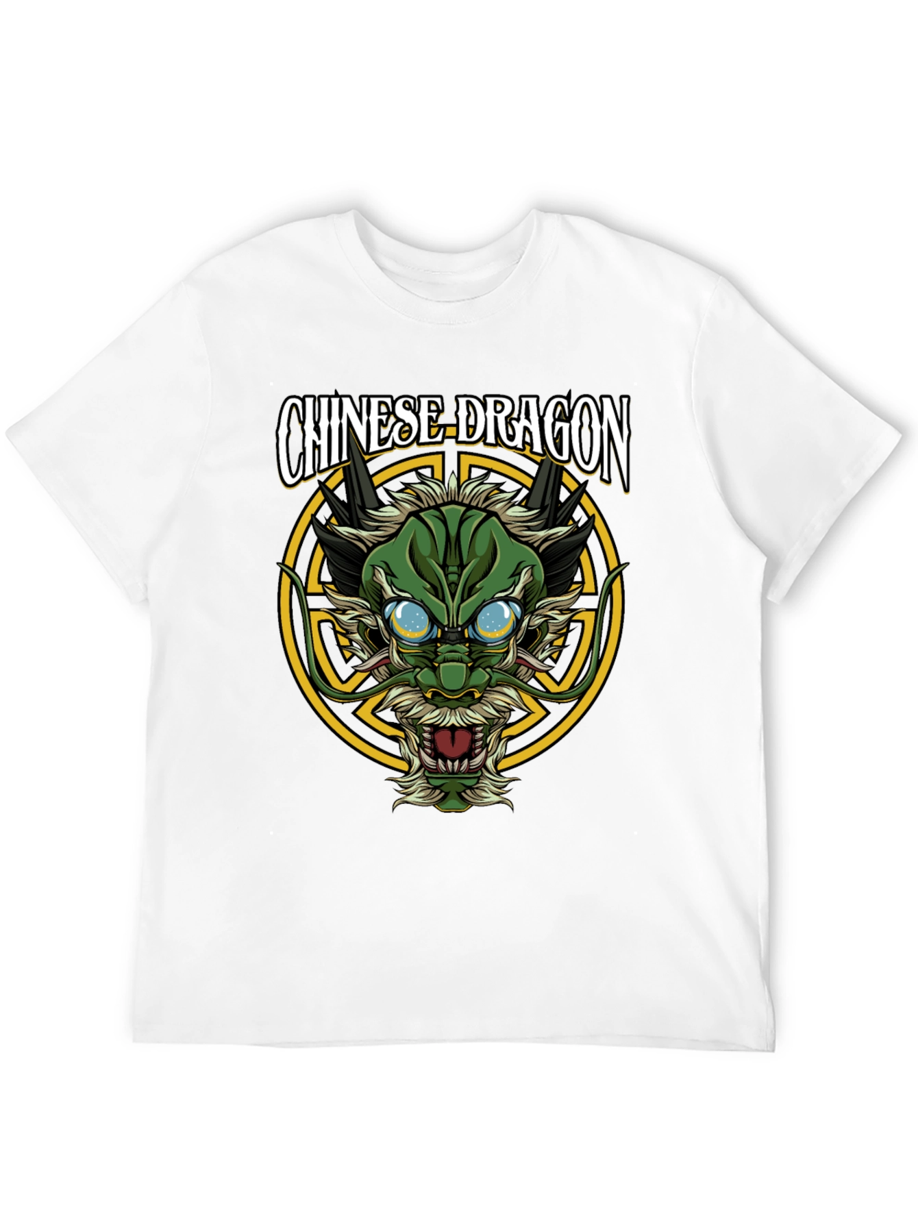 Chinese Dragon Graphic T-Shirt - Black