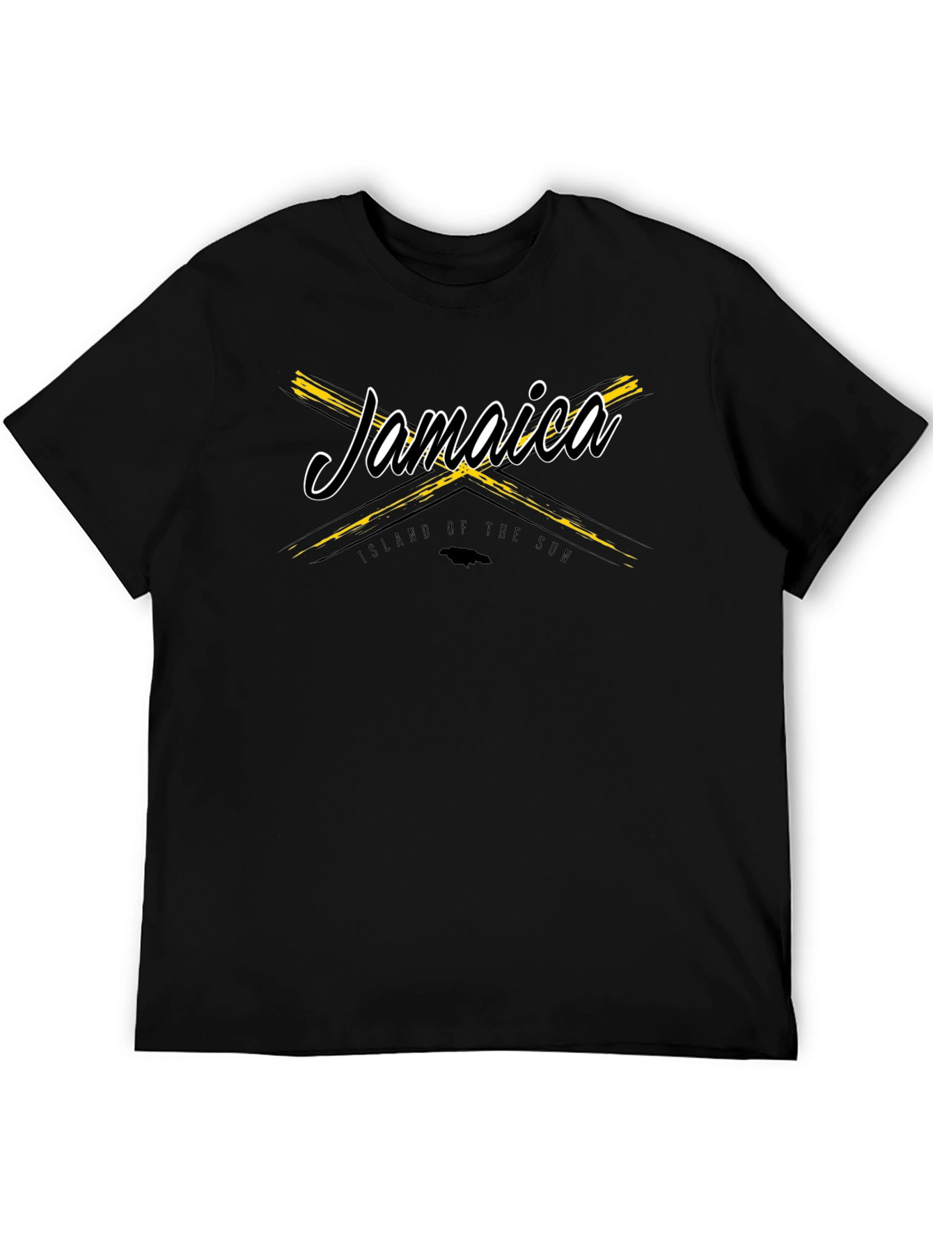 Jamaica Island of the Sun Black T-Shirt