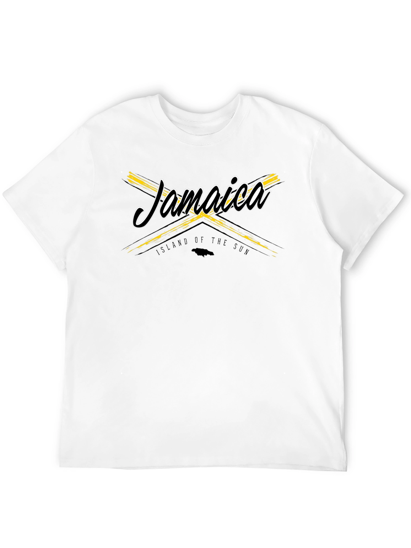 Jamaica Island of the Sun Black T-Shirt