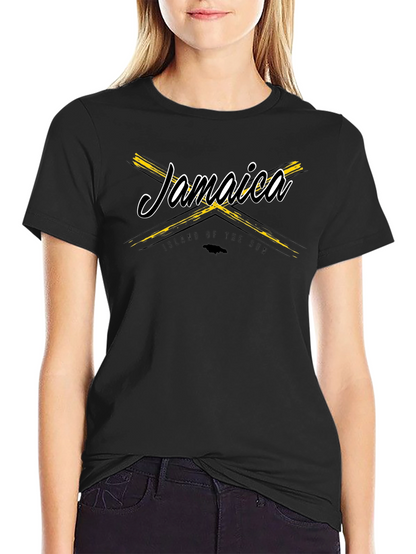 Jamaica Island of the Sun Black T-Shirt