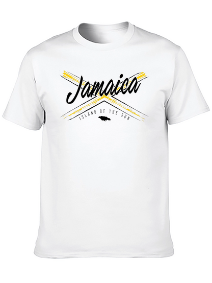 Jamaica Island of the Sun Black T-Shirt