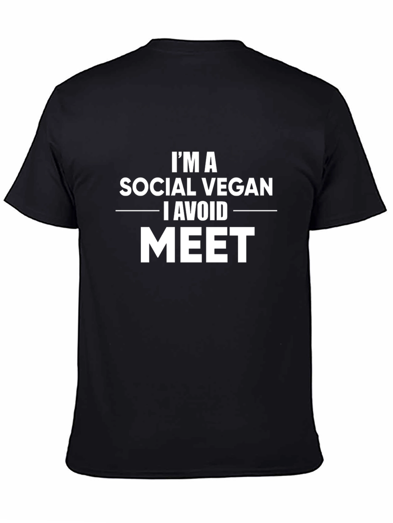 Social Vegan Graphic Tee - Avoid Meat