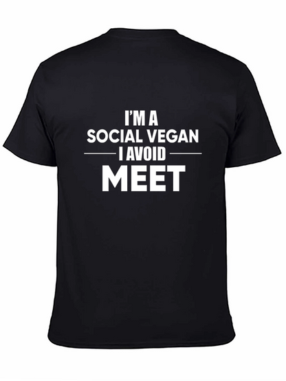 Social Vegan Graphic Tee - Avoid Meat