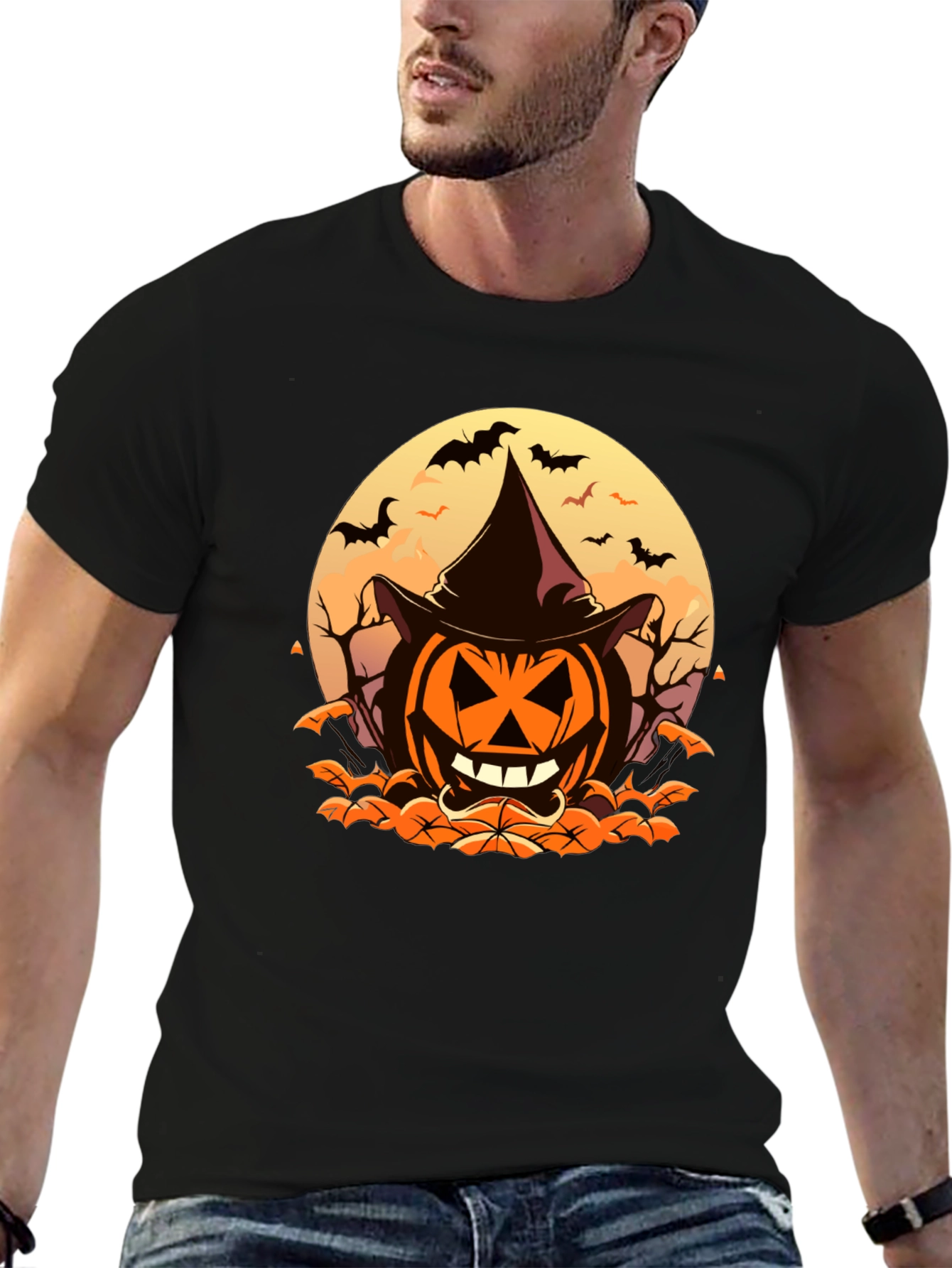 Halloween Pumpkin Witch T-Shirt - Spooky Season