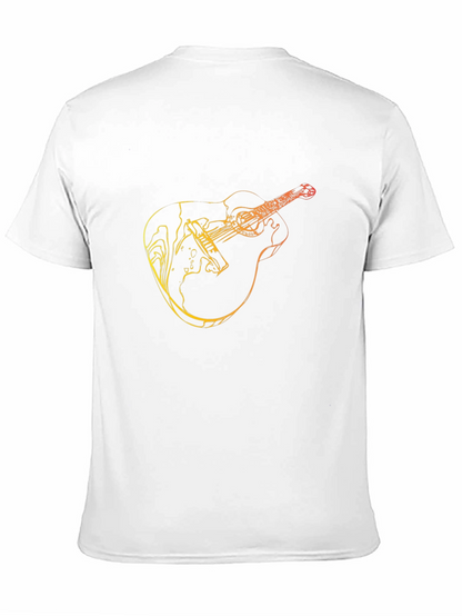 Guitar Graphic Tee - Black Mens T-Shirt