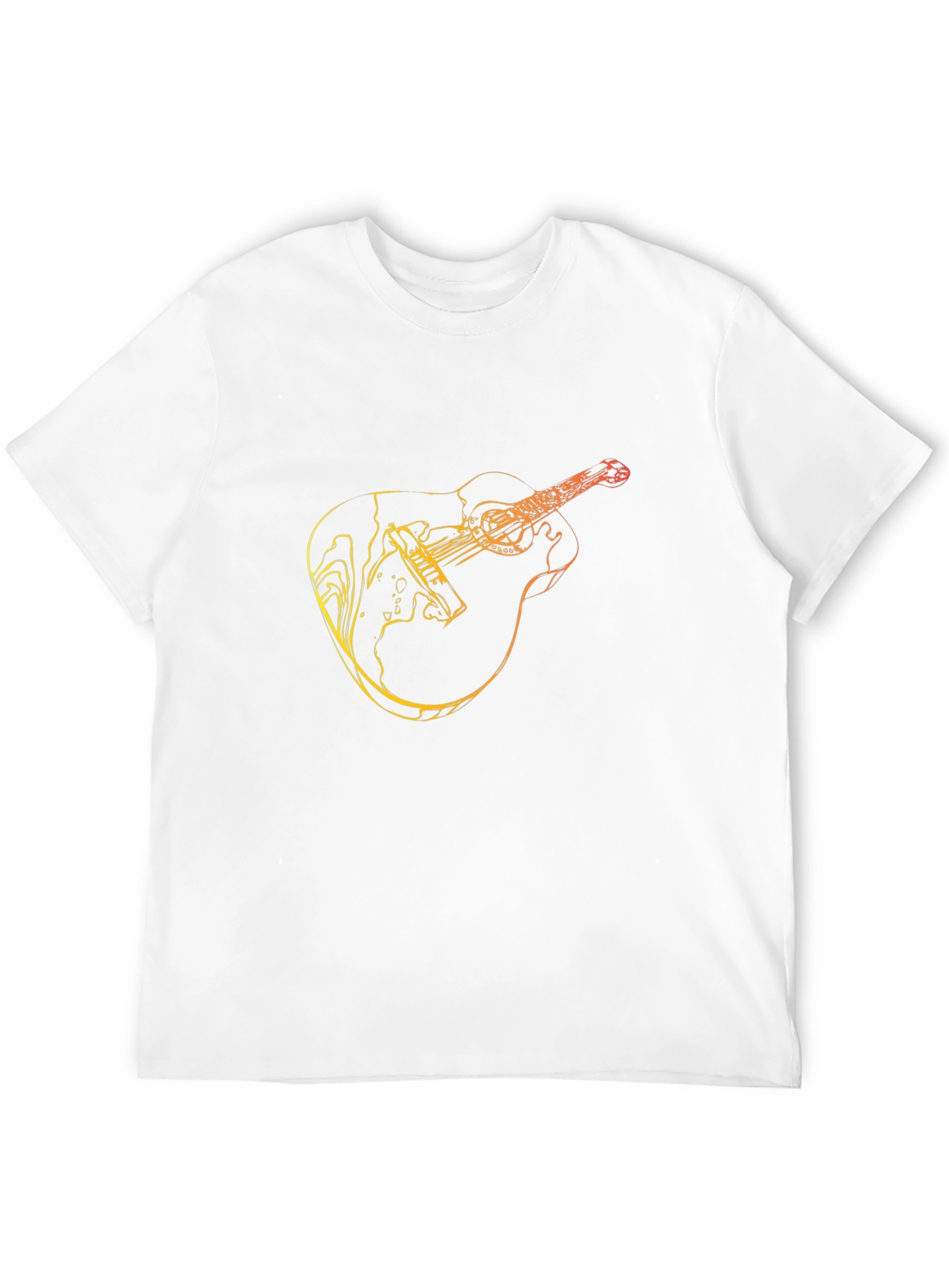 Guitar Graphic Tee - Black Mens T-Shirt