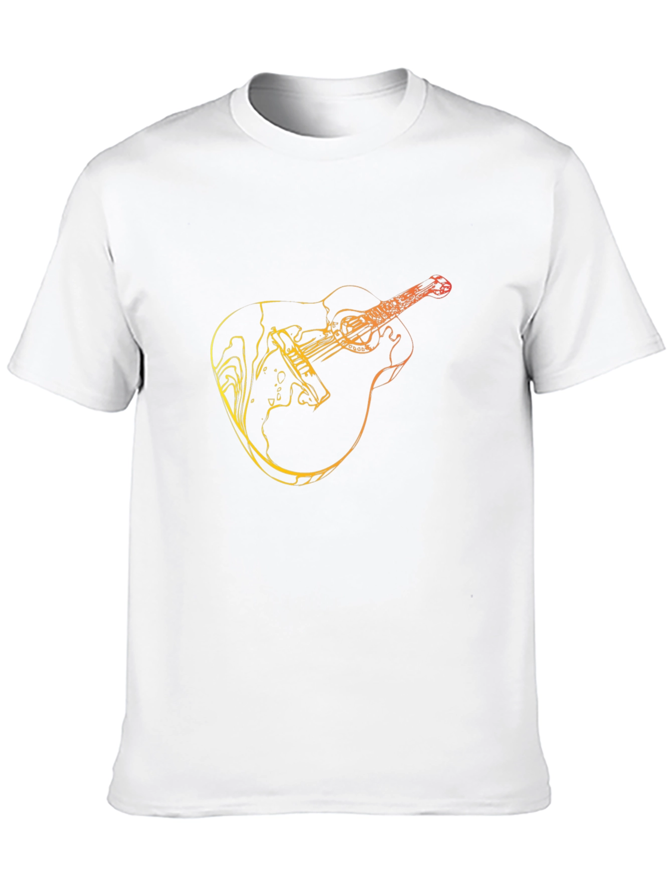 Guitar Graphic Tee - Black Mens T-Shirt