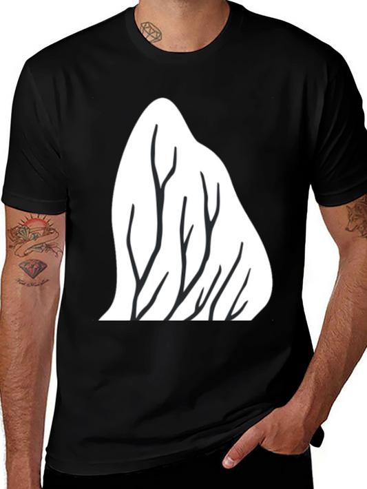 Mountain Trees Graphic Tee - Black