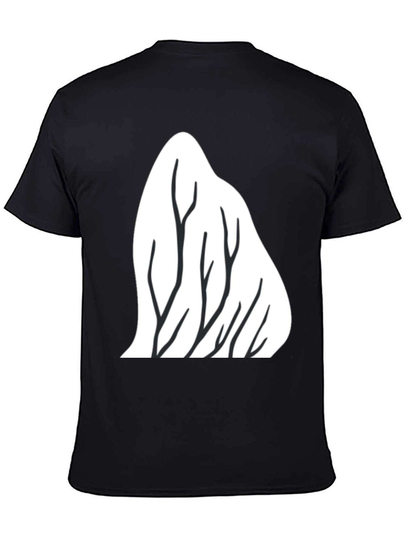 Mountain Trees Graphic Tee - Black
