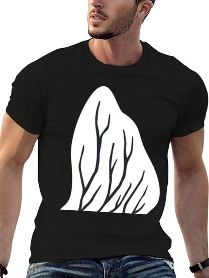 Mountain Trees Graphic Tee - Black