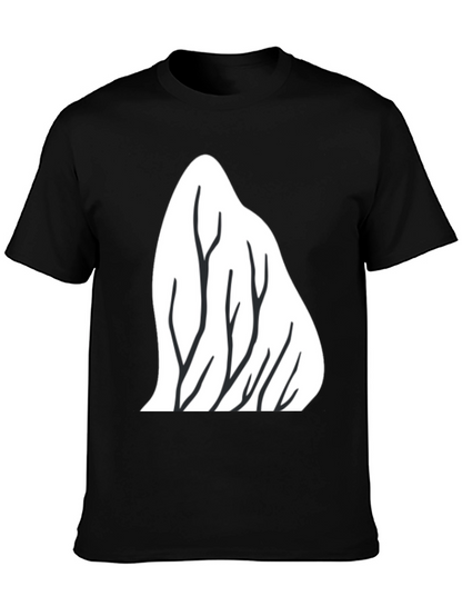 Mountain Trees Graphic Tee - Black