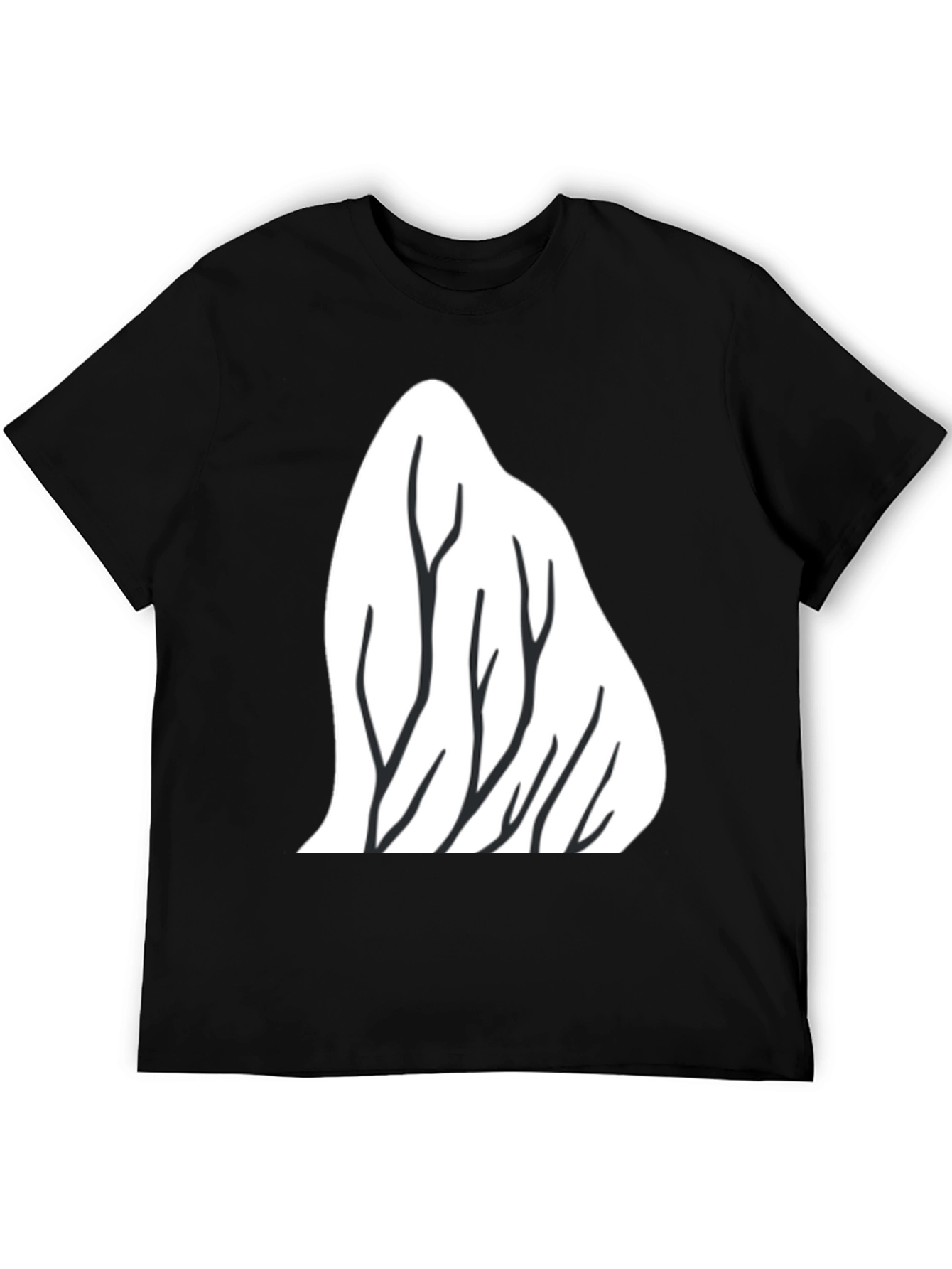 Mountain Trees Graphic Tee - Black