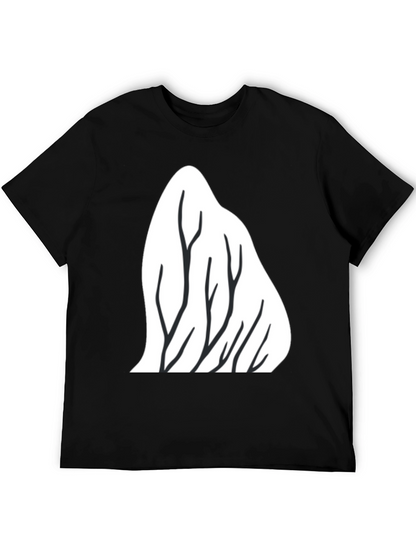 Mountain Trees Graphic Tee - Black
