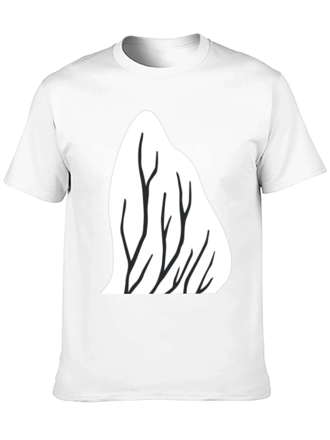 Mountain Trees Graphic Tee - Black
