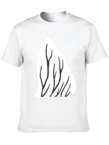 Mountain Trees Graphic Tee - Black