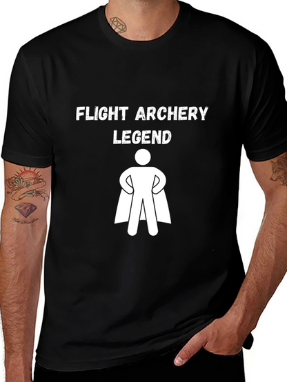 Flight Archery Legend T-Shirt: Black Cotton Tee