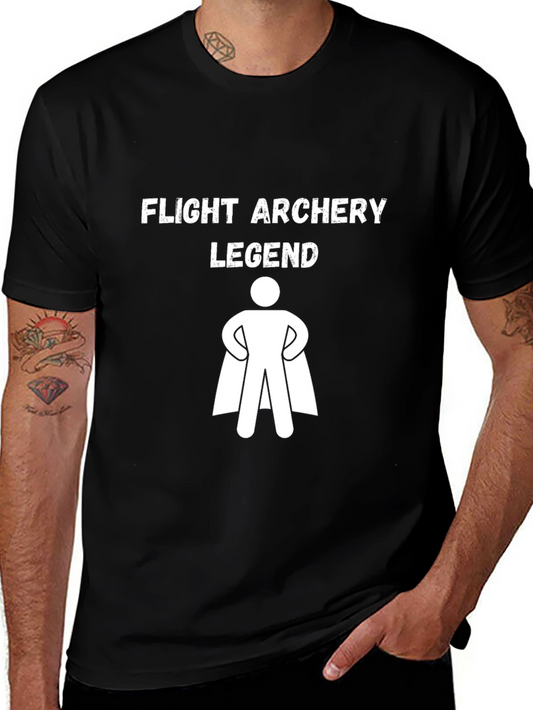 Flight Archery Legend T-Shirt: Black Cotton Tee