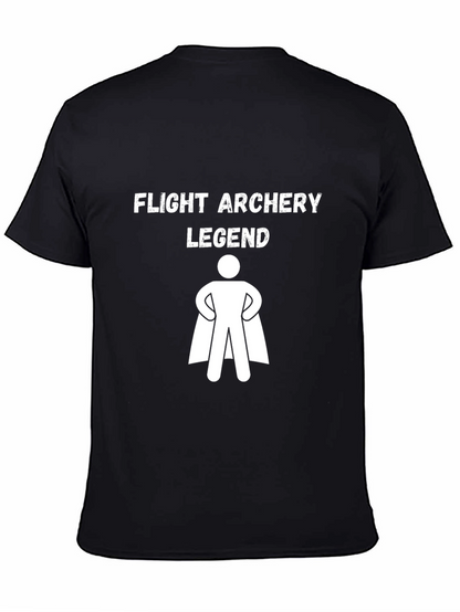 Flight Archery Legend T-Shirt: Black Cotton Tee