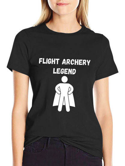 Flight Archery Legend T-Shirt: Black Cotton Tee