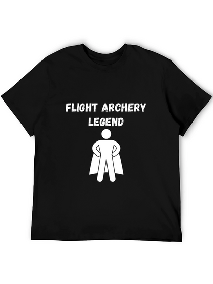 Flight Archery Legend T-Shirt: Black Cotton Tee