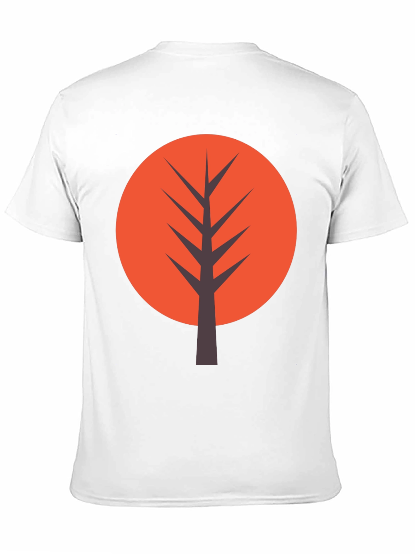 Modern Tree Graphic Tee - Casual Black T-Shirt