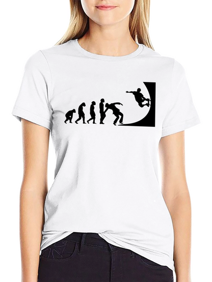 Skateboarding Evolution Black T-Shirt