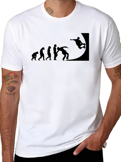 Skateboarding Evolution Black T-Shirt